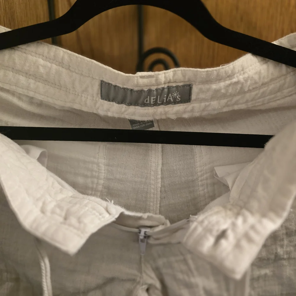 Delia's White Drawstring Crop Lounge Pants - Picture 5 of 6